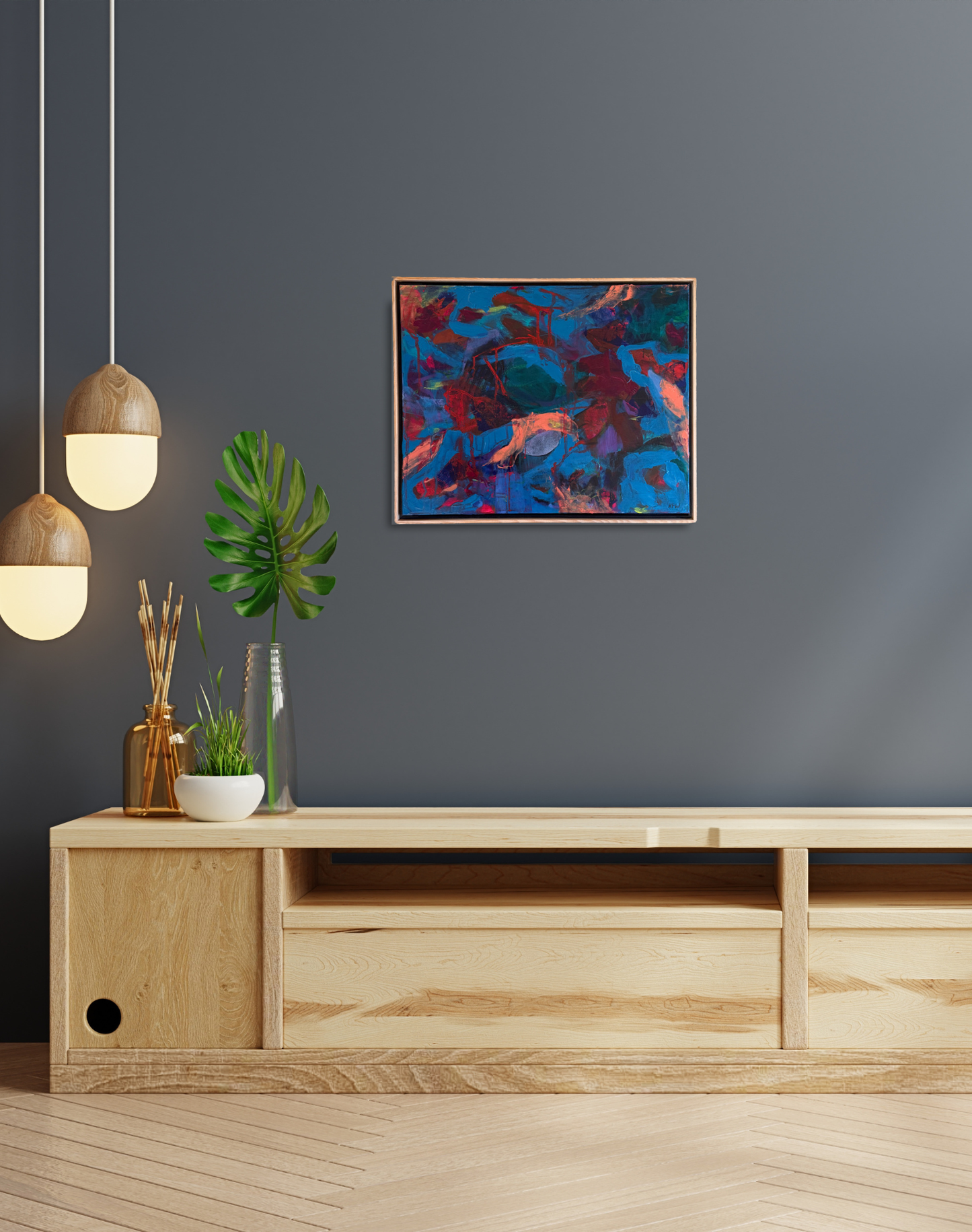 "Hold That Thought" Original Abstract Acrylic Painting on Canvas, 16x20