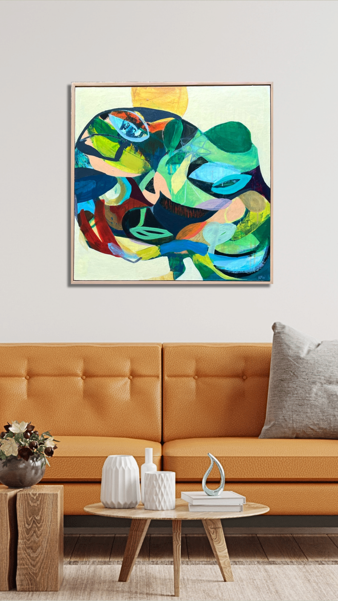 "Cortex" Original Abstract Art by Kasey Wanford
