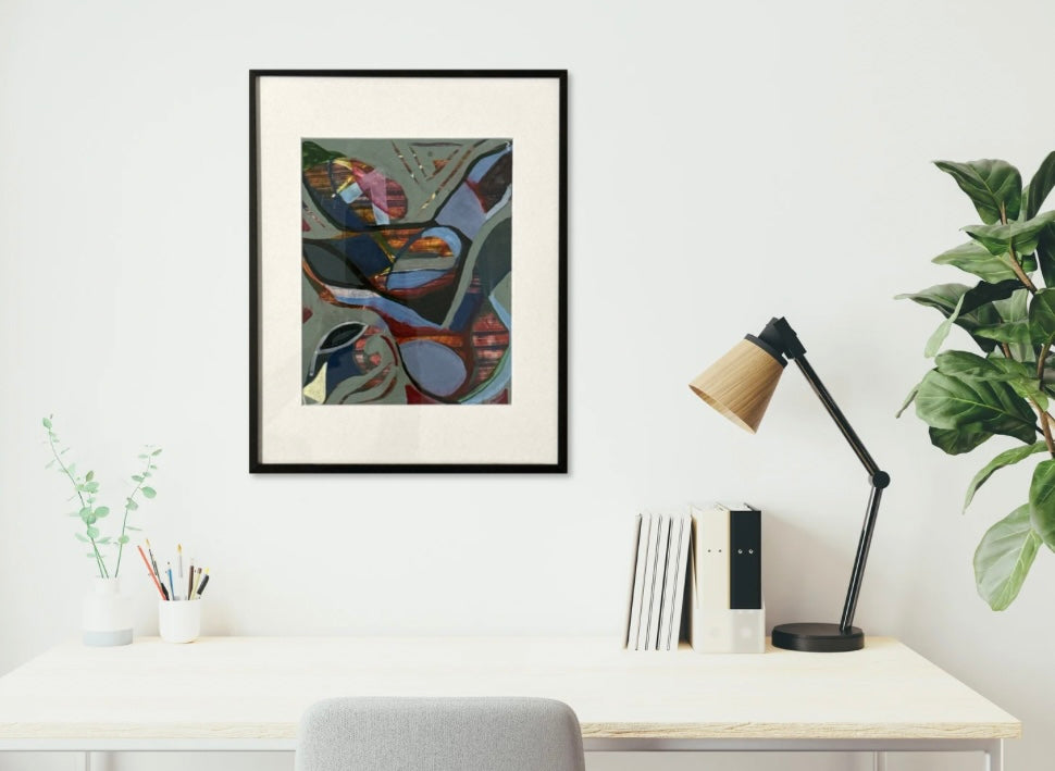 “Green Avo" original painting by Kasey Wanford