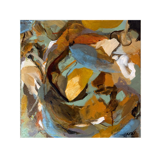 “Mystery” original abstract painting by Kasey Wanford