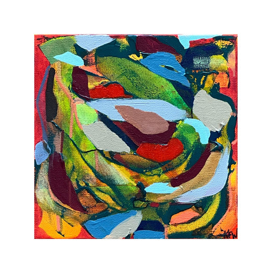 “Samba Music” 8x8 on canvas