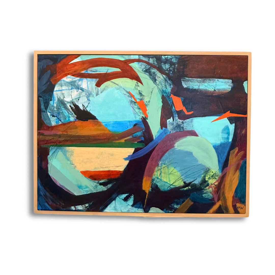 “Every Intention” an Original Abstract Painting by Kasey Wanford