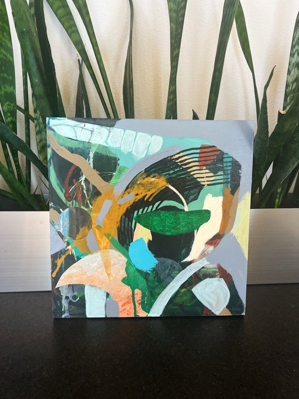 “Signs of Life” An original abstract painting by Kasey Wanford