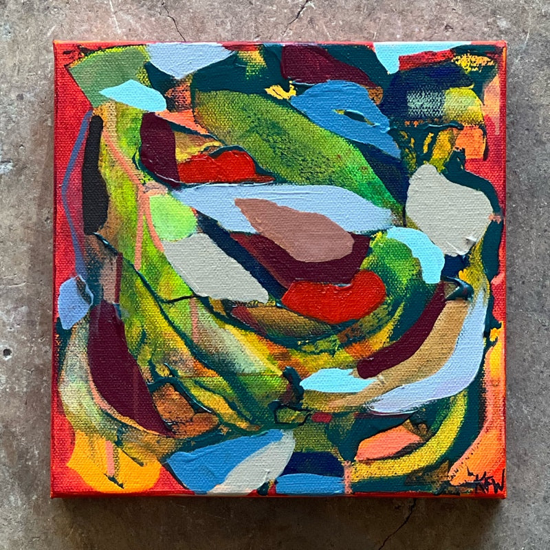 “Samba Music” 8x8 on canvas