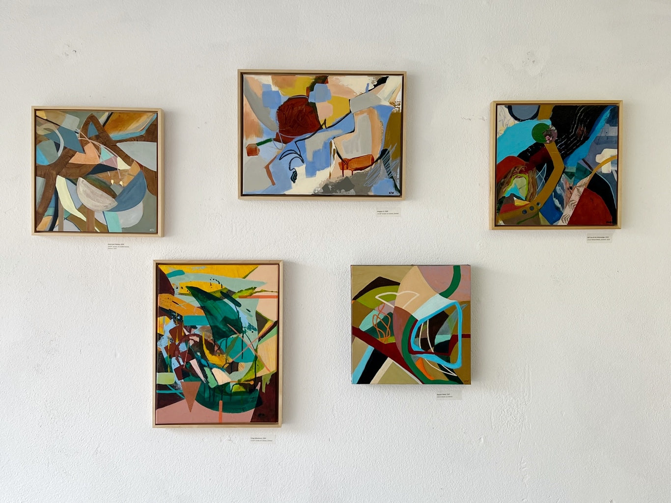 "Left you at the Motorlodge" original abstract art by Kasey Wanford