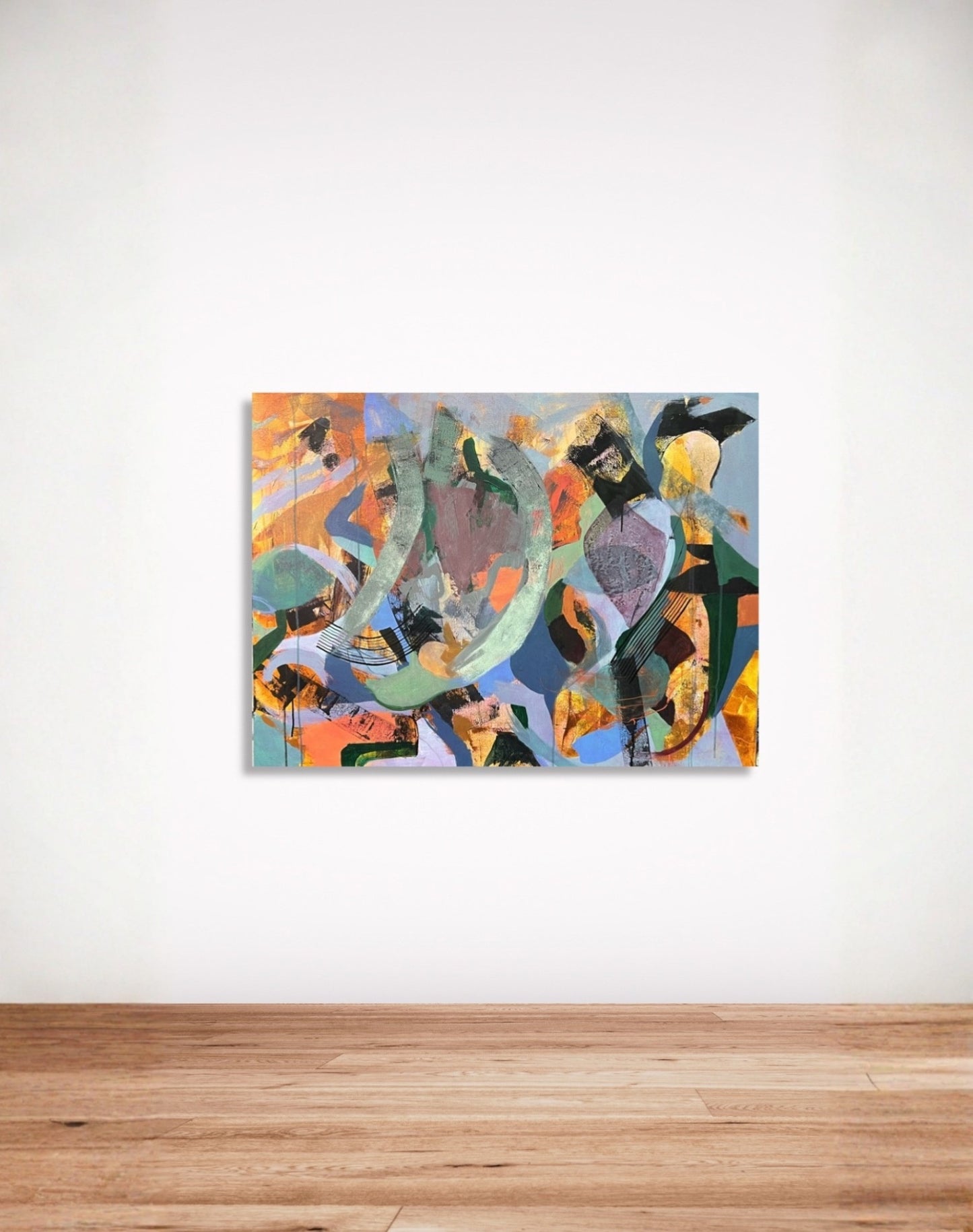 "In Regards" Original Abstract Acrylic Painting on Canvas, 40x30