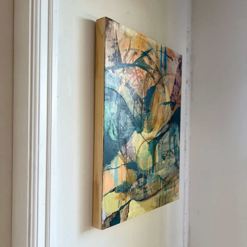 “Race to the Finish” Original Abstract Painting by Kasey Wanford