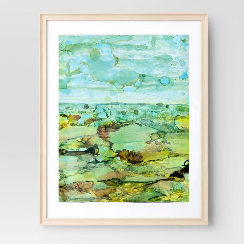 “Desert Thoughts” Original Abstract Landscape Painting by Kasey Wanford