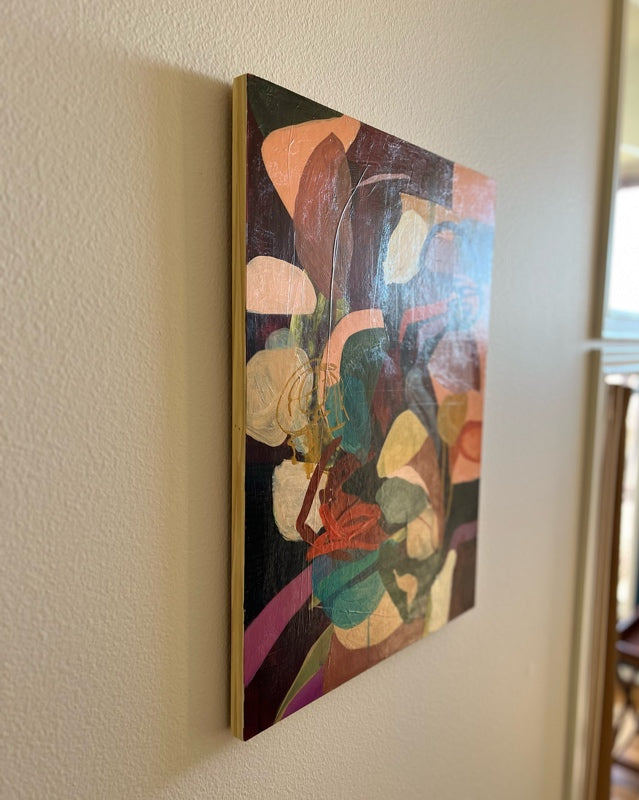 "Attach and Retract” Original Abstract Painting by Kasey Wanford