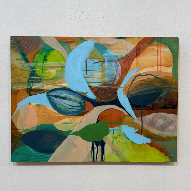 “Wonderville” an Original Abstract Painting by Kasey Wanford