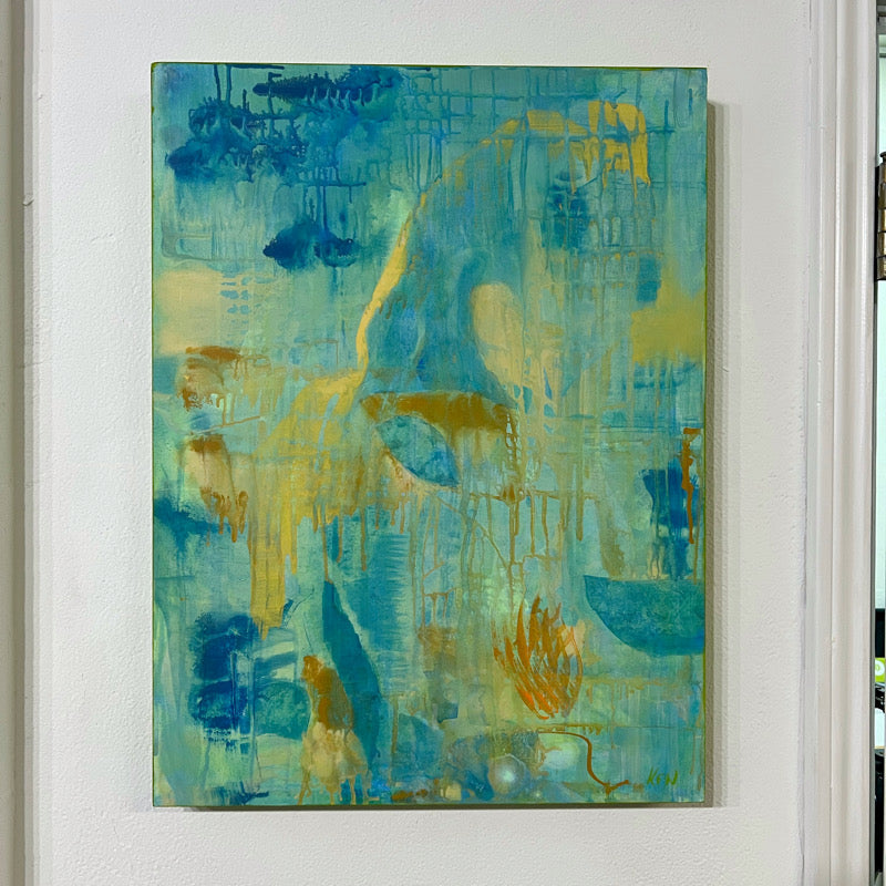 “Mel Fluere” an Original Abstract Painting by Kasey Wanford
