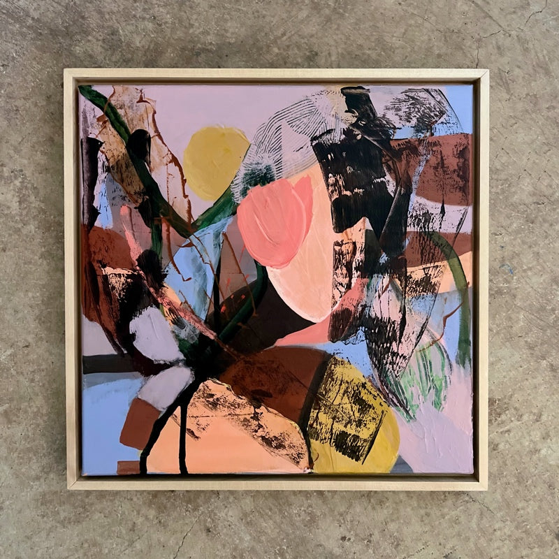 "The More You Live the More You Love" Original abstract painting by Kasey Wanford