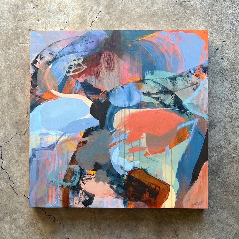 “Playing On Repeat" Original Abstract Art by Kasey Wanford