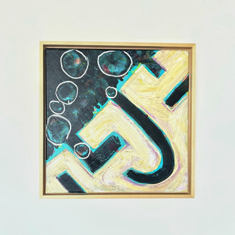 "New Tilt, Same Rise", original painting by Kasey Wanford