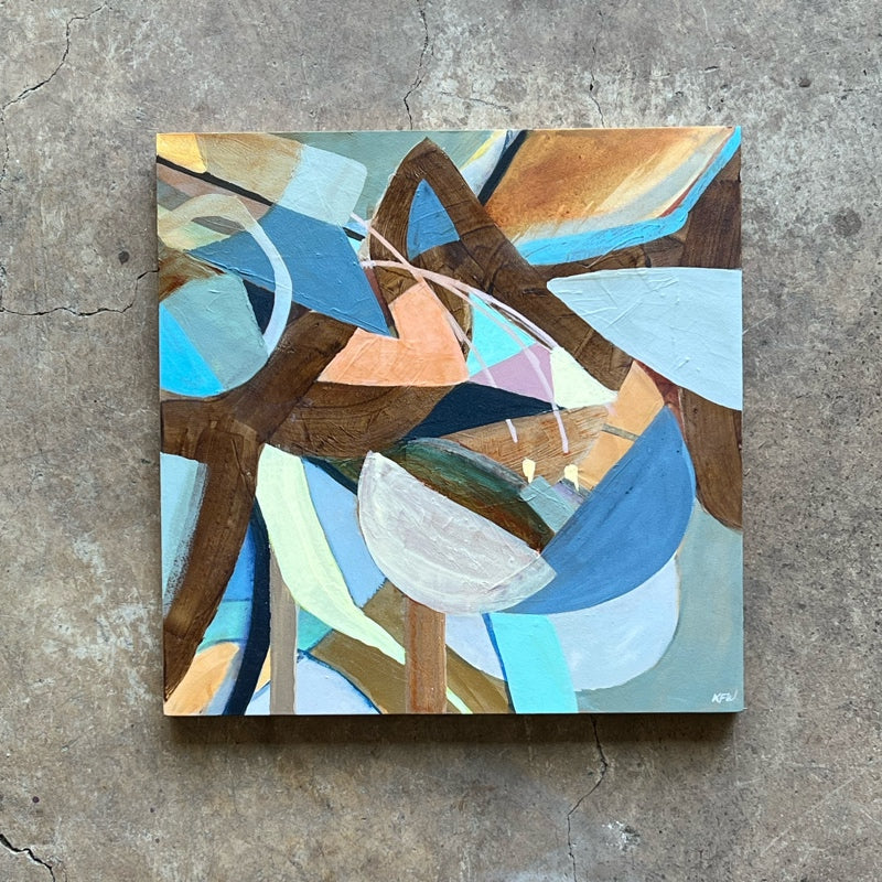 "Quick and Painless" abstract original painting by Kasey Wanford