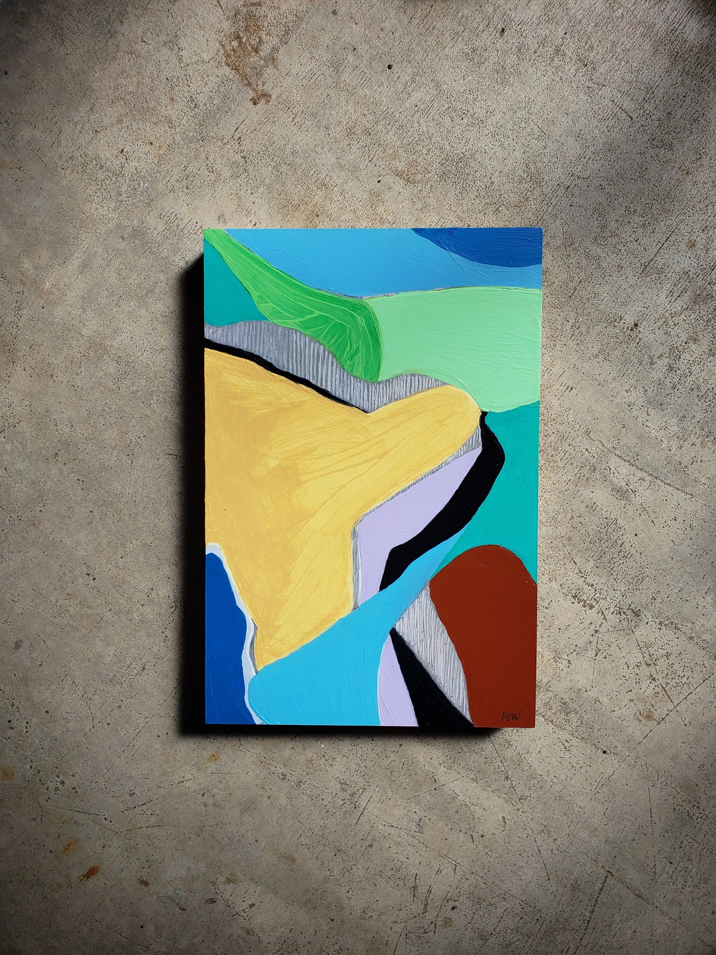 "Payne's Running Through" - Original painting by Kasey Wanford