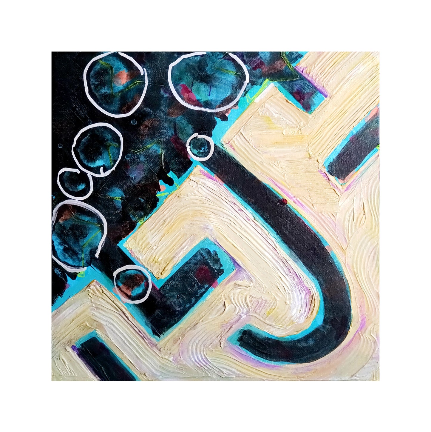 "New Tilt, Same Rise", original painting by Kasey Wanford