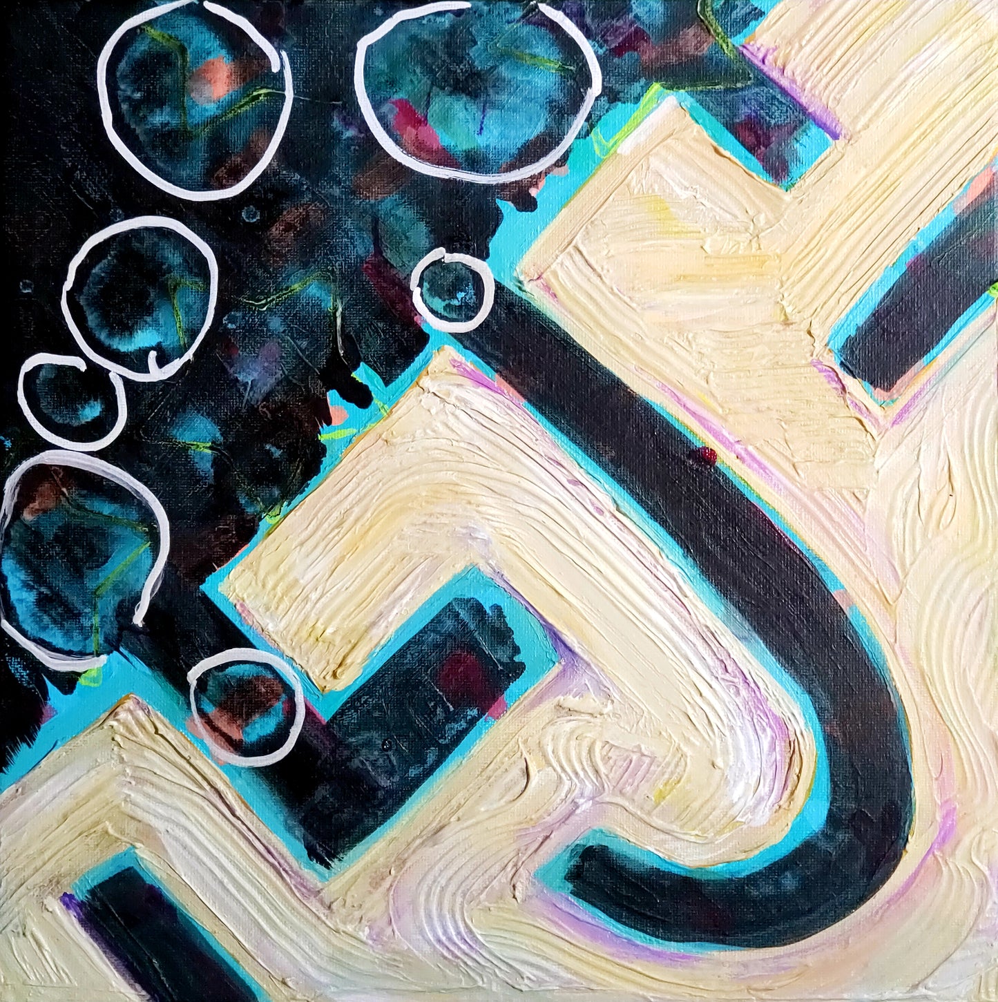"New Tilt, Same Rise", original painting by Kasey Wanford