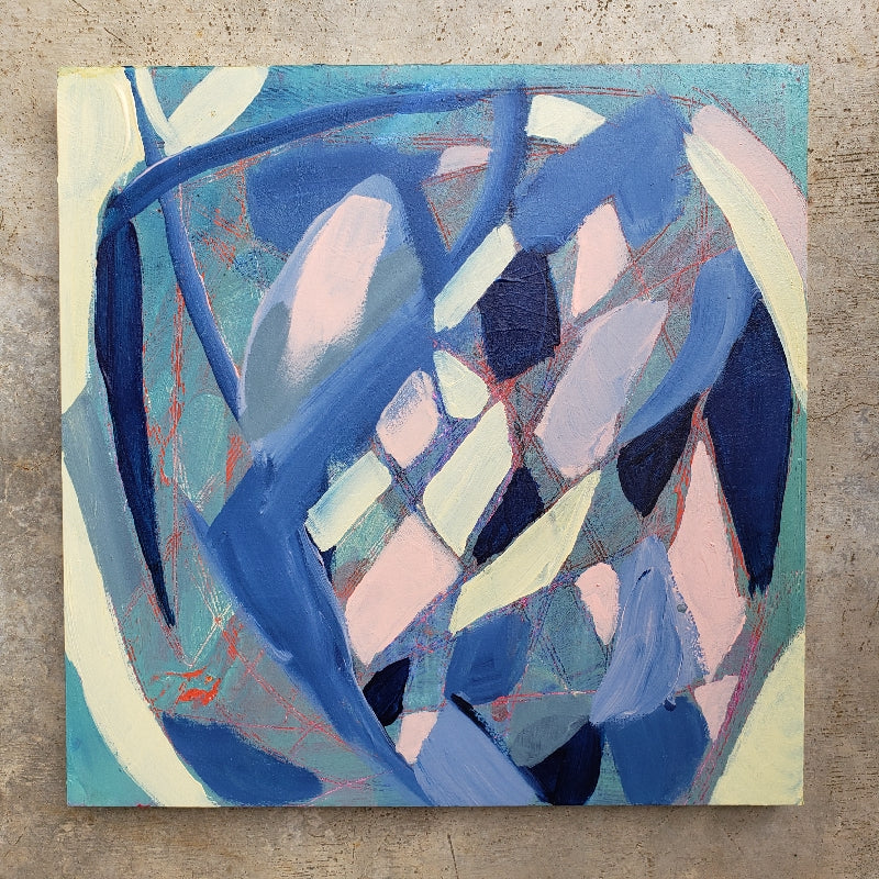 "Soft Armor" original abstract painting by Kasey Wanford