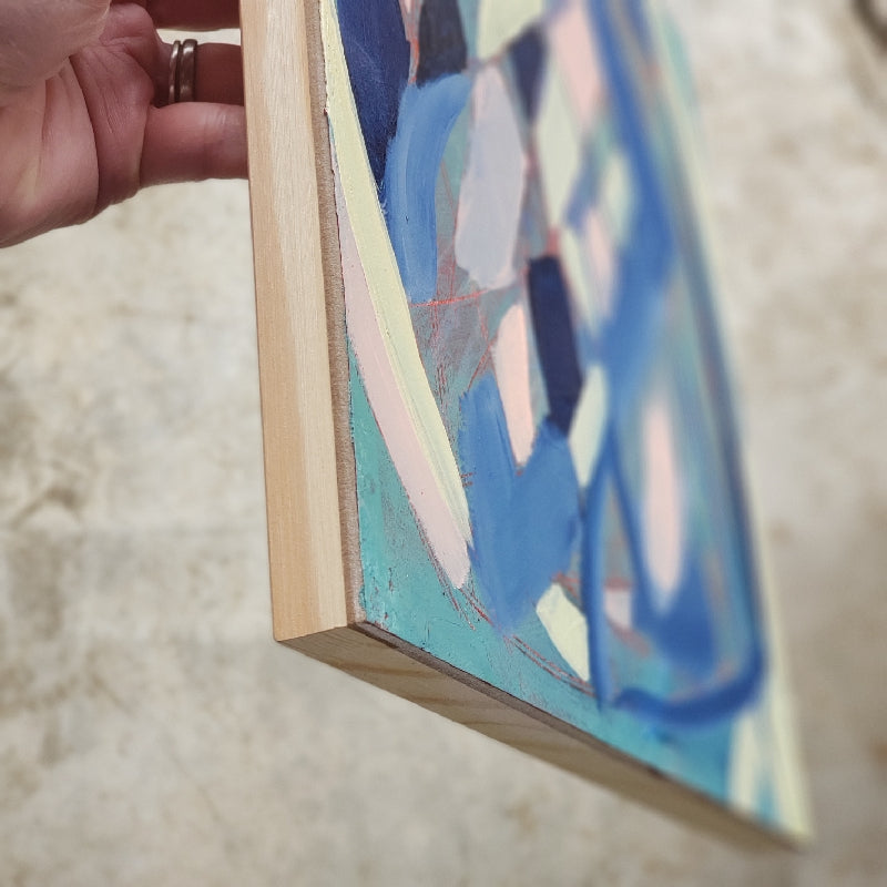 "Soft Armor" original abstract painting by Kasey Wanford