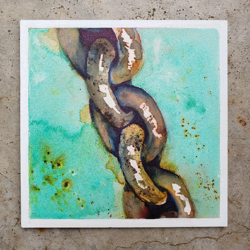 "The Chain" original painting by Kasey Wanford