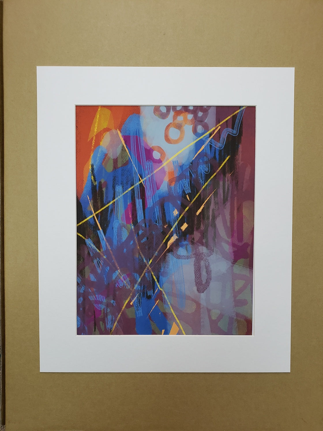 "March Exception" abstract by Kasey Wanford. Signed and numbered print