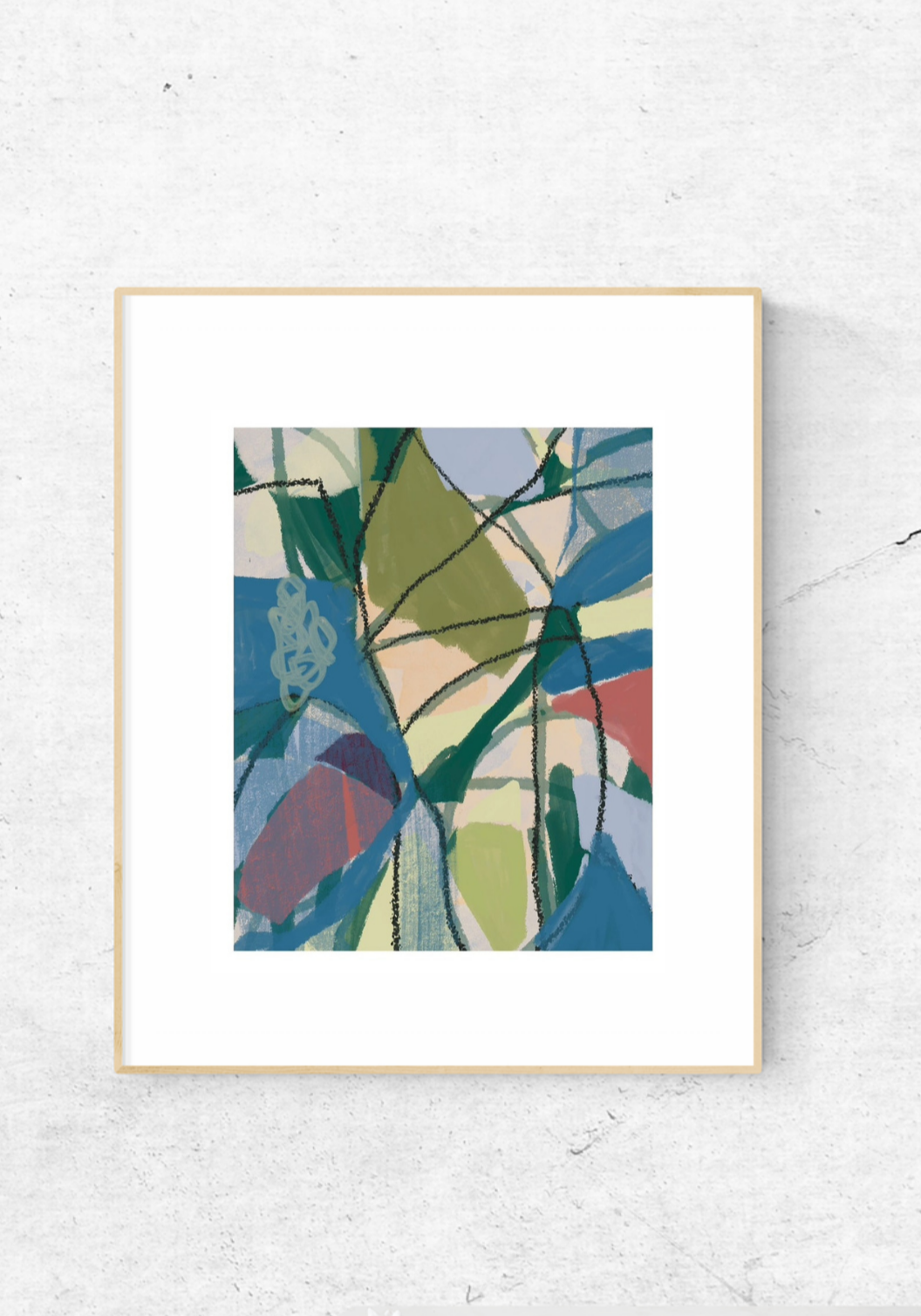 "Reticulated Heart" by Kasey Wanford. Signed and numbered print.