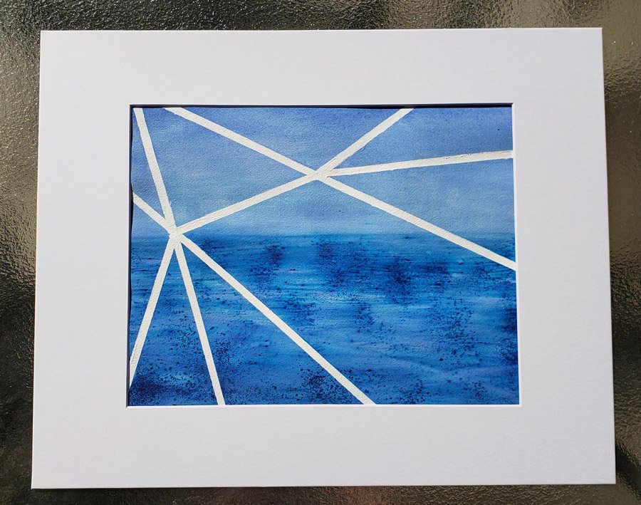 Original Contemporary Watercolor by Kasey Wanford, 11x14, "Simple Life Simple Plans"