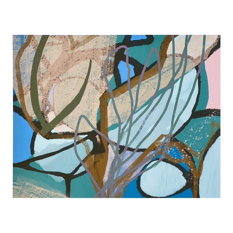 "Marine Life" abstract by Kasey Wanford. Signed and numbered print