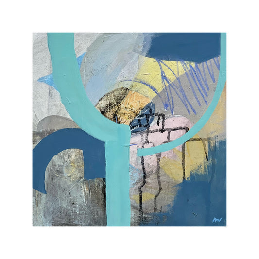 "Here for You" abstract original painting by Kasey Wanford