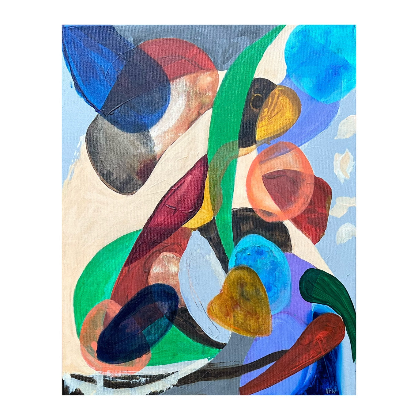 “Sending You Good Vibes” original painting by Kasey Wanford