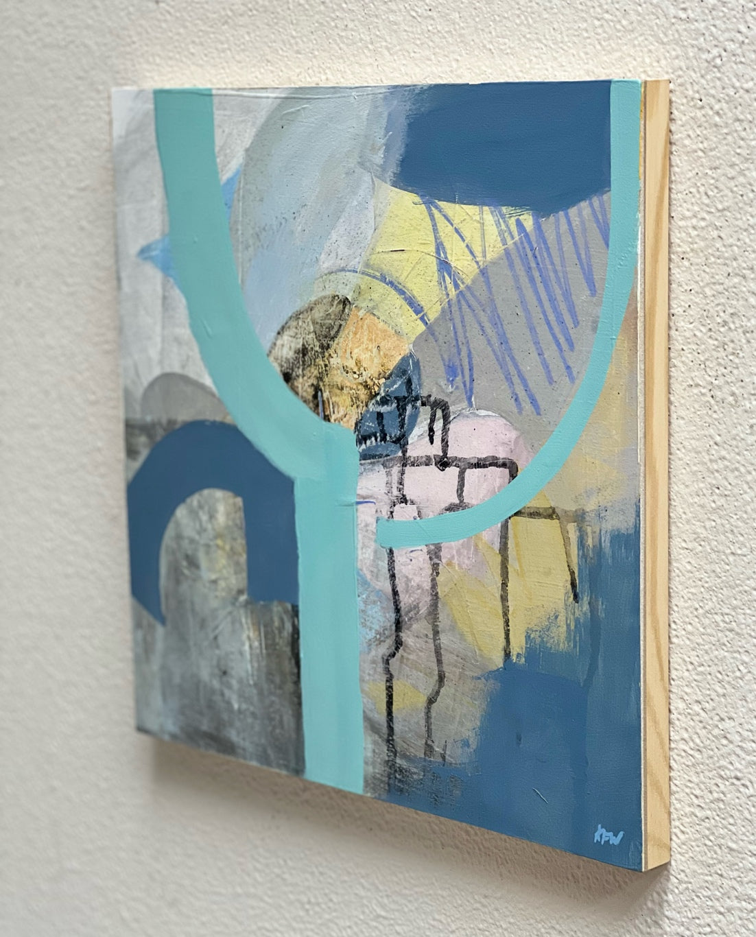 "Here for You" abstract original painting by Kasey Wanford