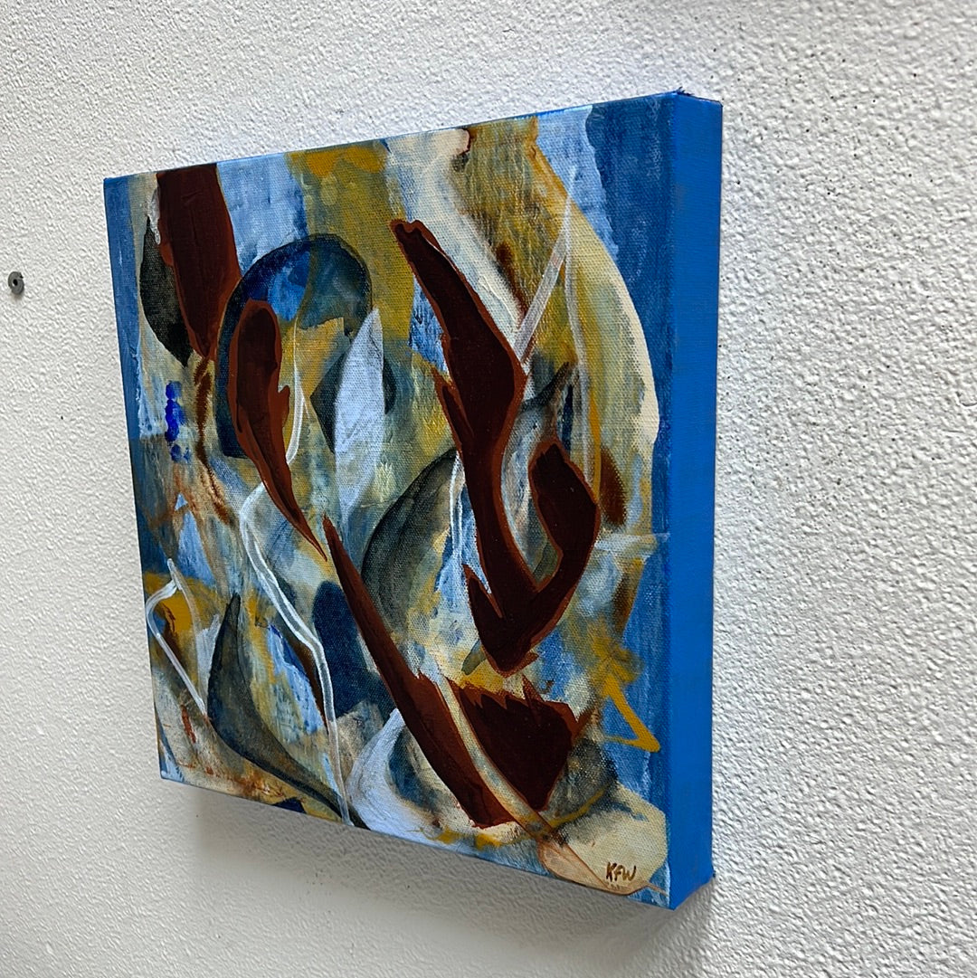 “Velvet Robe” original abstract painting by Kasey Wanford
