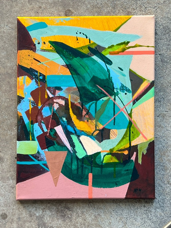 “Fringe Movement” Original painting by Kasey Wanford 12x16