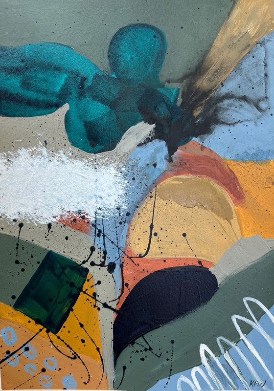 "Cloud Based I" original painting by Kasey Wanford