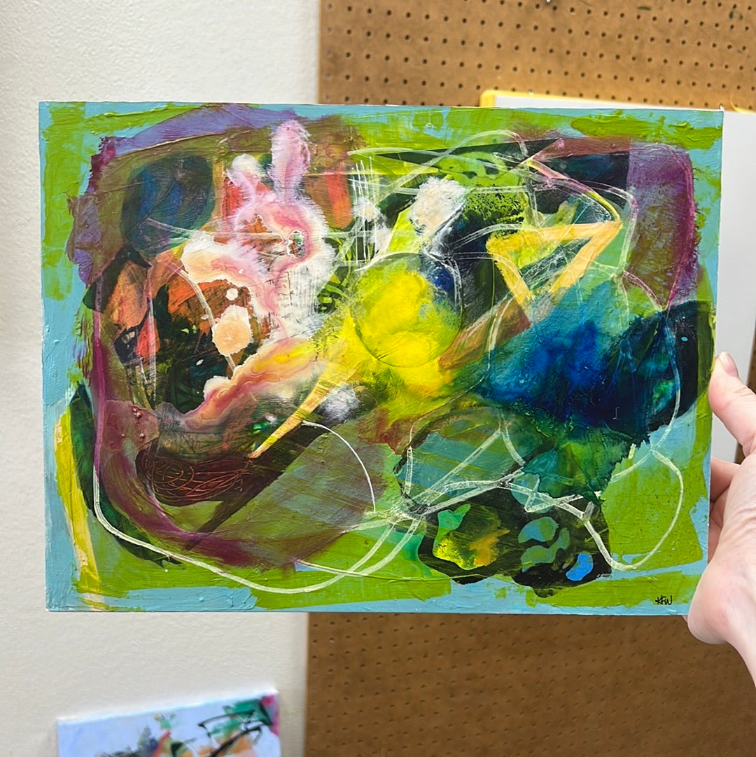 "Your Place in Space" original painting by Kasey Wanford