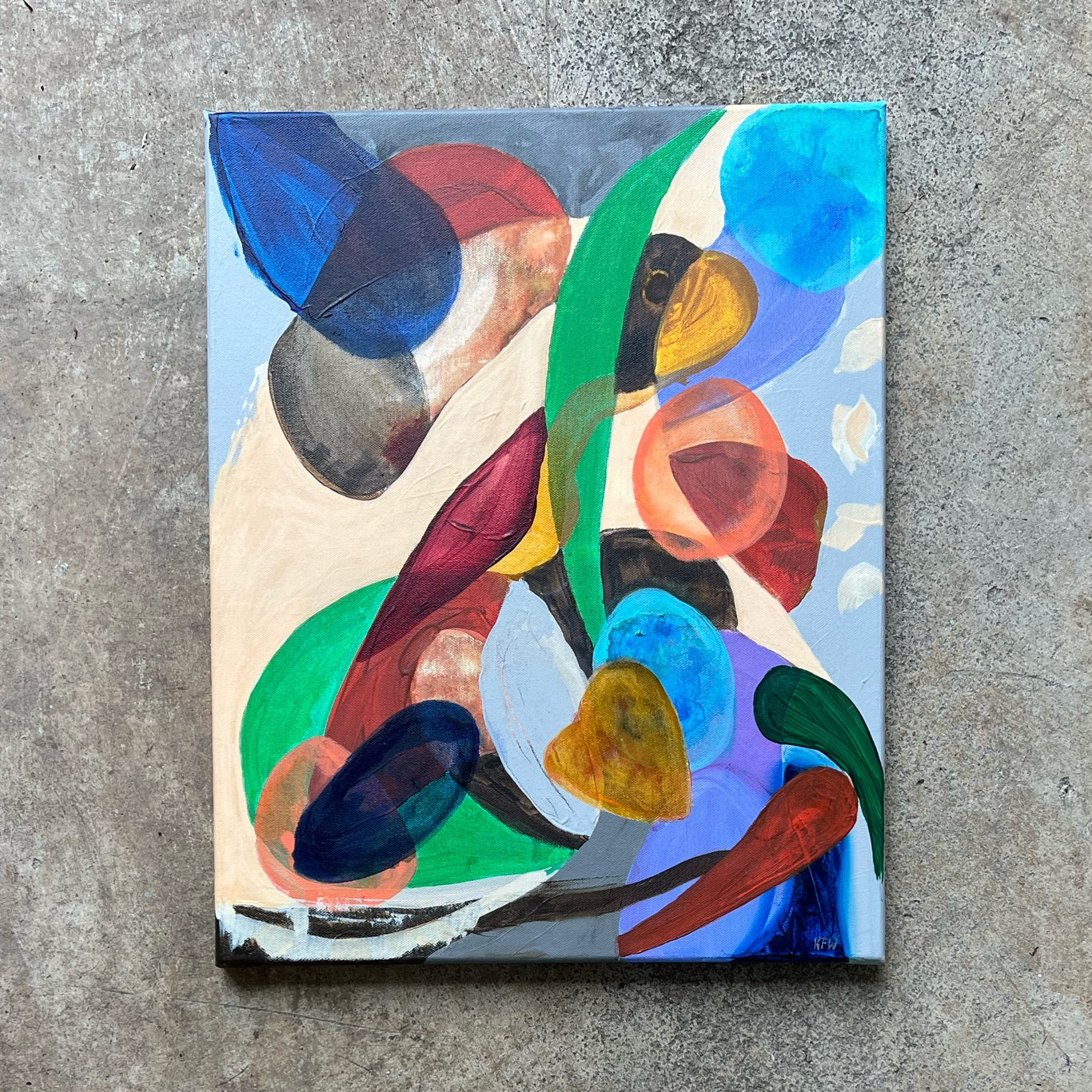 “Sending You Good Vibes” original painting by Kasey Wanford