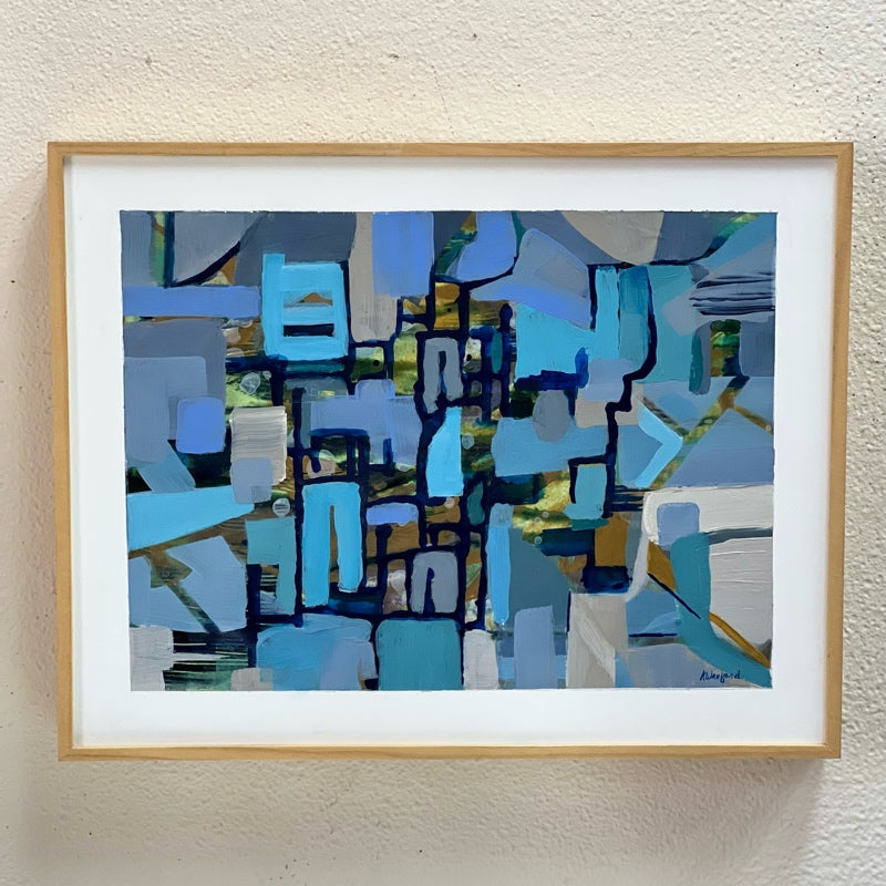 "Memories" abstract original art by Kasey Wanford