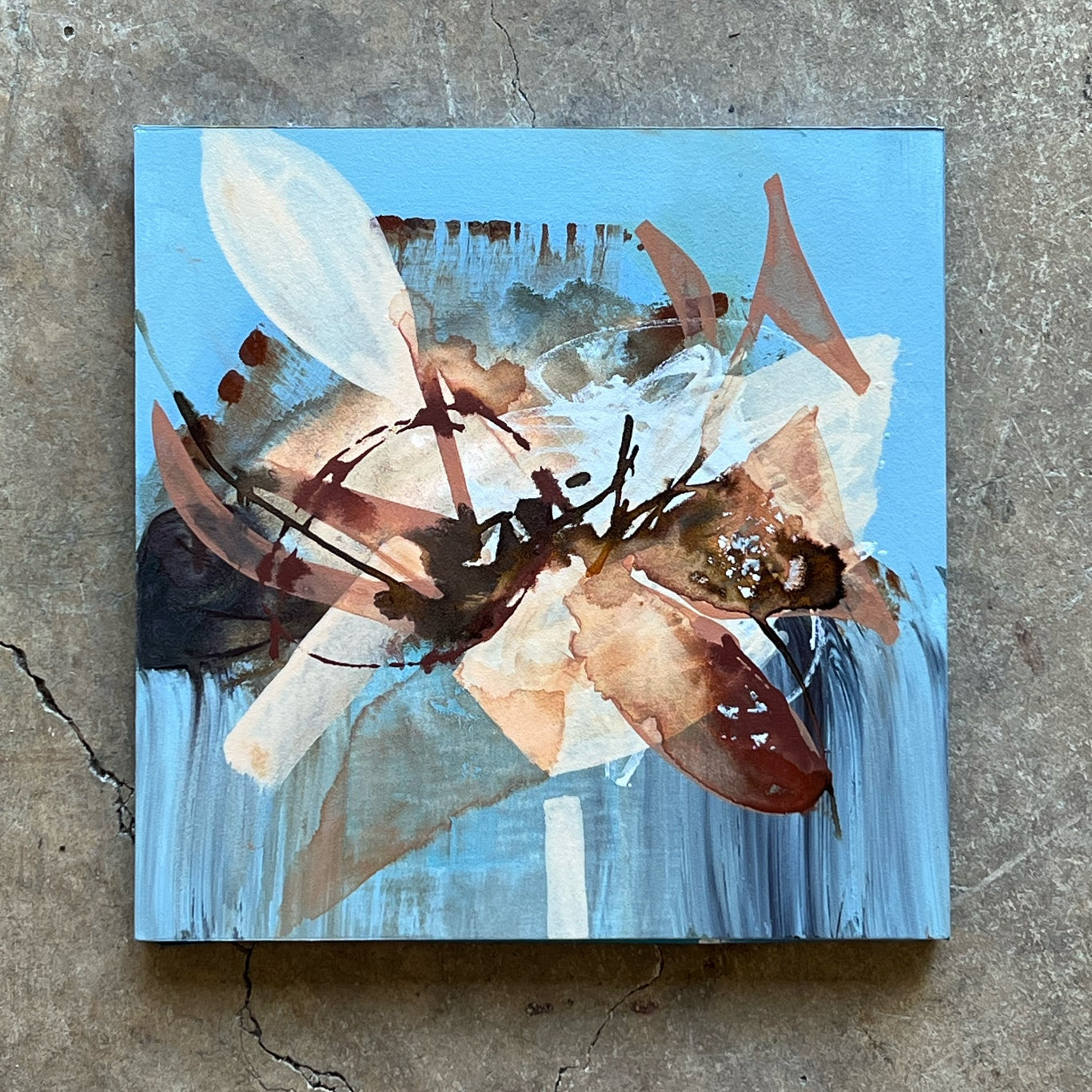 “Widget" Original abstract painting by Kasey Wanford