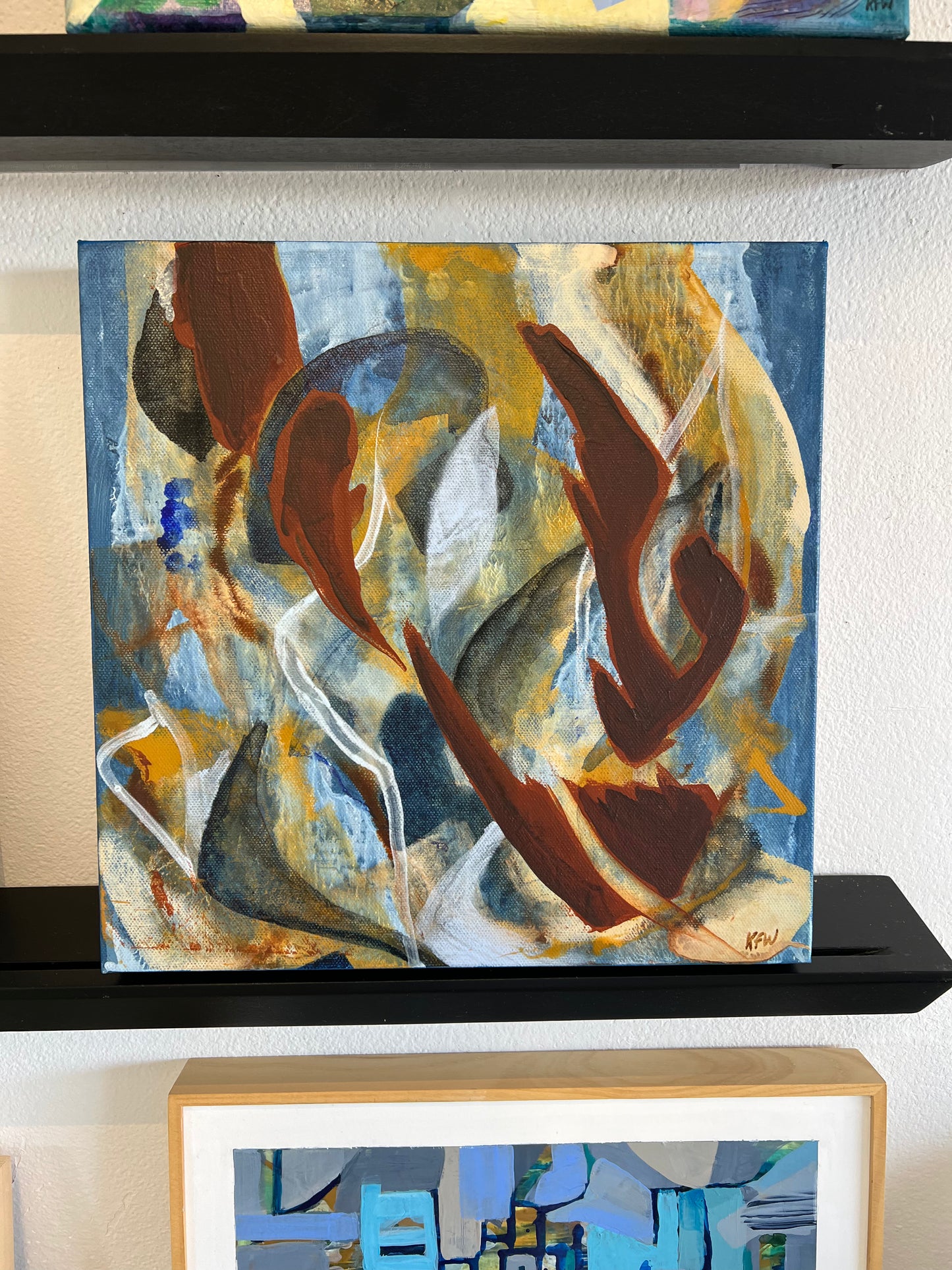 “Velvet Robe” original abstract painting by Kasey Wanford