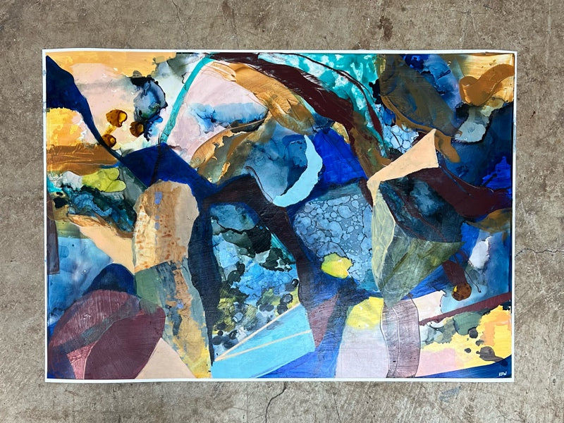 "Story Abridged" original art by Kasey Wanford