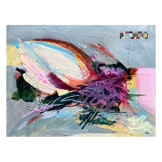 "Crash and Burnout" original painting by Kasey Wanford