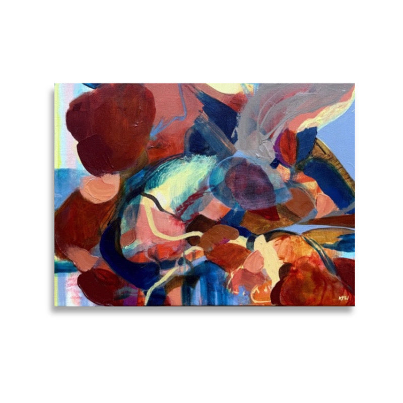 “Thoughts Too Loud”, Original Abstract Art by Kasey Wanford