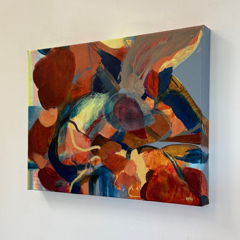 “Thoughts Too Loud”, Original Abstract Art by Kasey Wanford