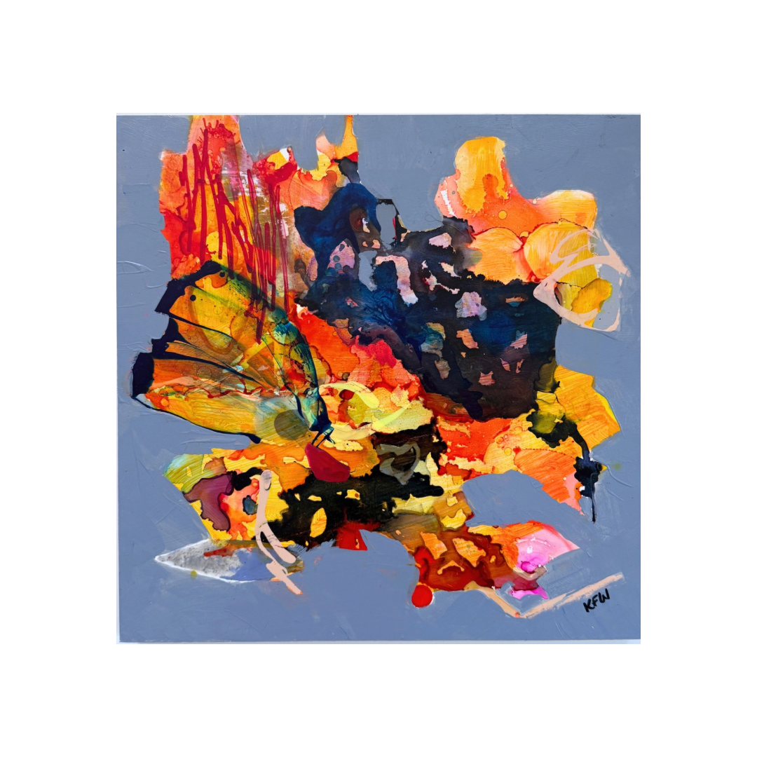 “Stoke Your Lost Embers” An original abstract painting by Kasey Wanford