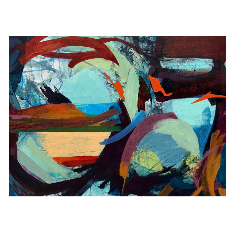 “Every Intention” an Original Abstract Painting by Kasey Wanford