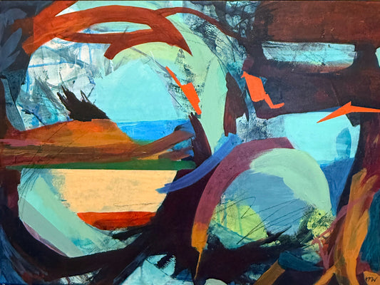 “Every Intention” an Original Abstract Painting by Kasey Wanford