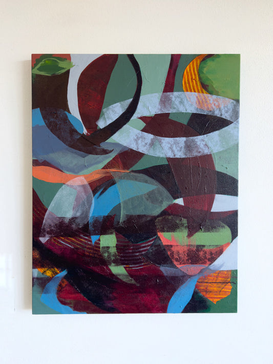 “Hapless Romance” an original abstract painting by Kasey Wanford
