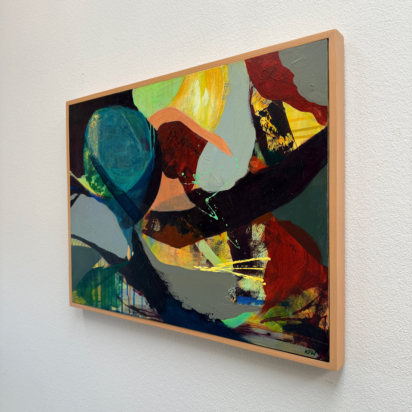 “Opposing Viewpoints” Original Abstract Painting by Kasey Wanford