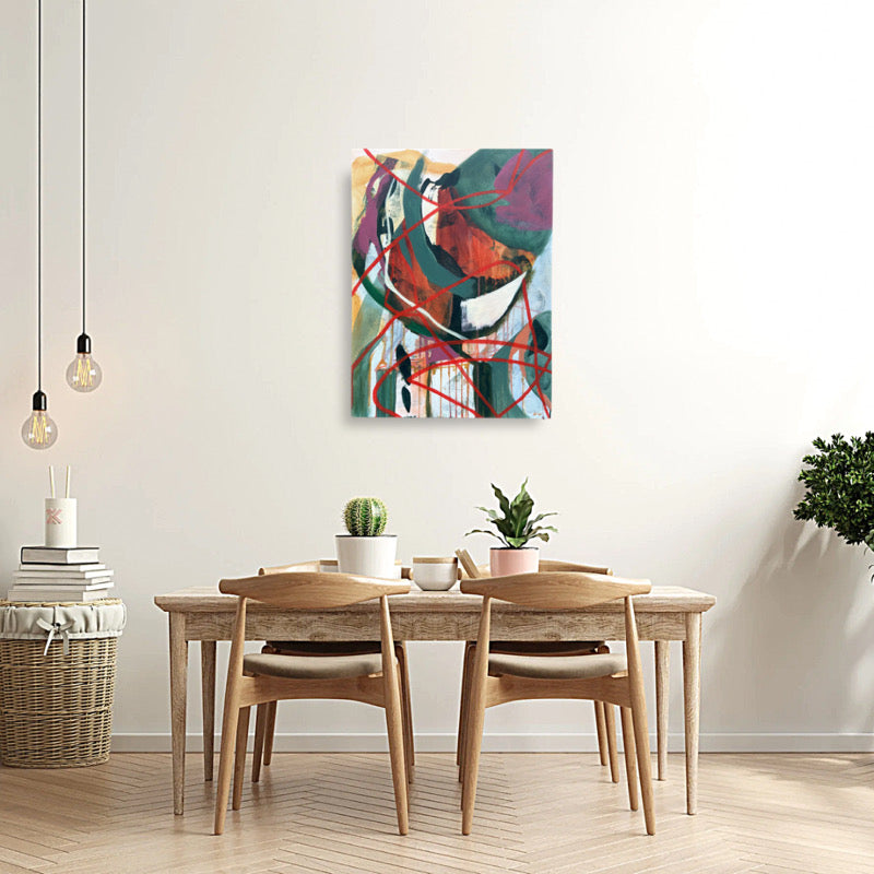 "Gordian Knot" original abstract painting by Kasey Wanford